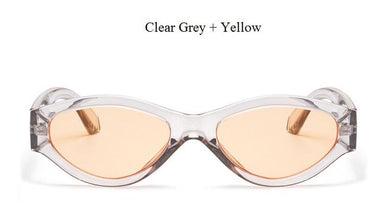 Sexy Oval Transparent Cateye Sunglasses