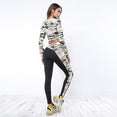 Camouflage Crop top Women Breathable Slim Set