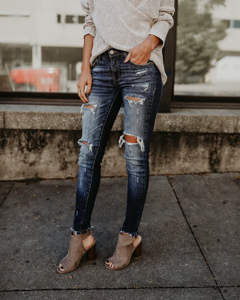 High Waist push up Denim Jeans Women Pants