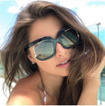 Luxury Oversized Square Gradient Sunglasses