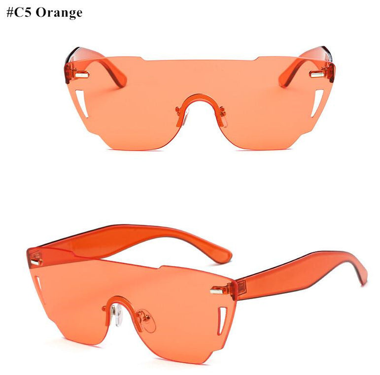 Sexy Cateye Rimless Sunglasses