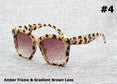 Square Three Dots Vintage Sunglasses