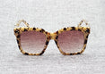 Square Three Dots Vintage Sunglasses