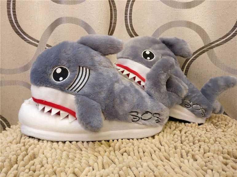 Cotton Warm Indoor Shark Slipper