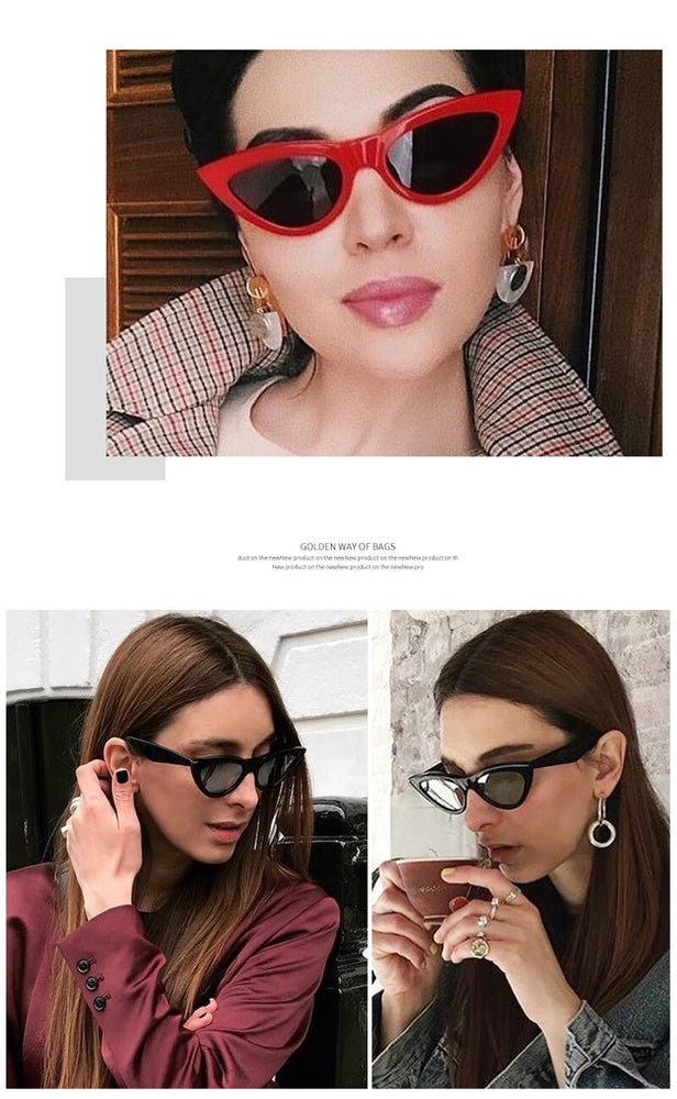 Elegant Gradient Vintage Cat Eye Sunglasses