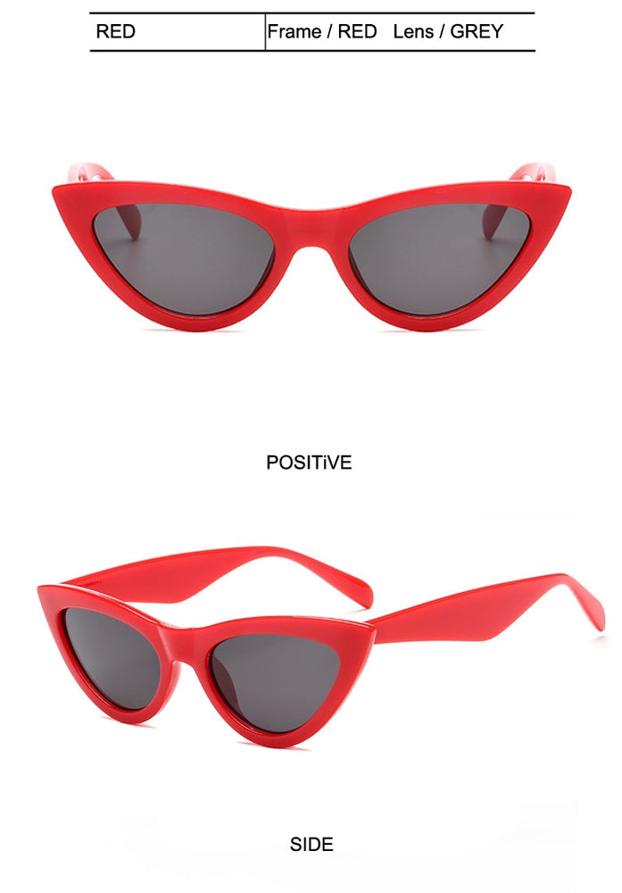 Elegant Gradient Vintage Cat Eye Sunglasses