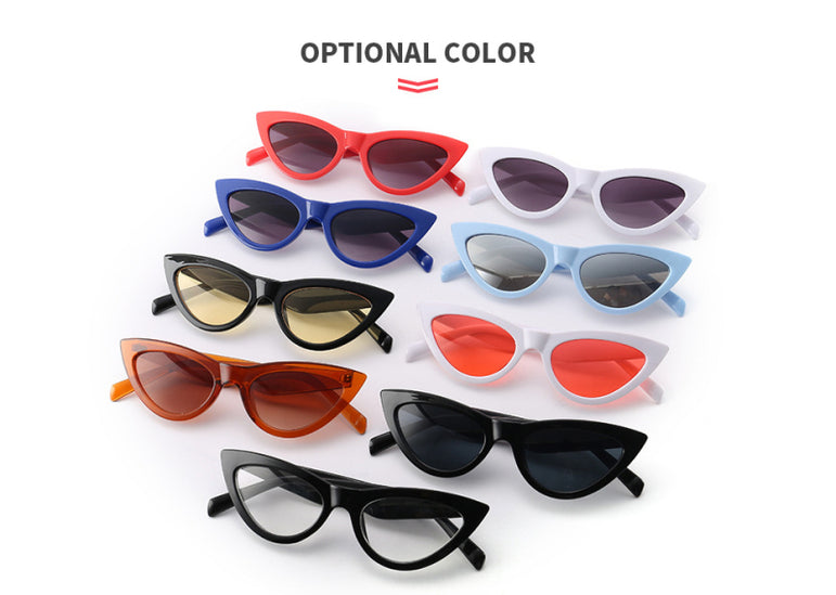 Elegant Gradient Vintage Cat Eye Sunglasses