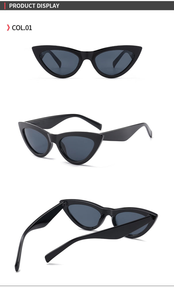 Elegant Gradient Vintage Cat Eye Sunglasses