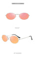 Oval Alloy Frame Retro Sunglasses