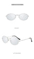 Oval Alloy Frame Retro Sunglasses