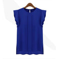 Hot Casual Loose Chiffon Ruffles Blouse