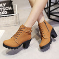 Square Women Winter High Heel Boots