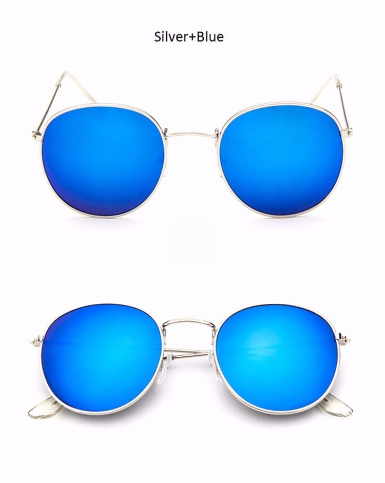 Retro Round Pilot Women Sunglasses