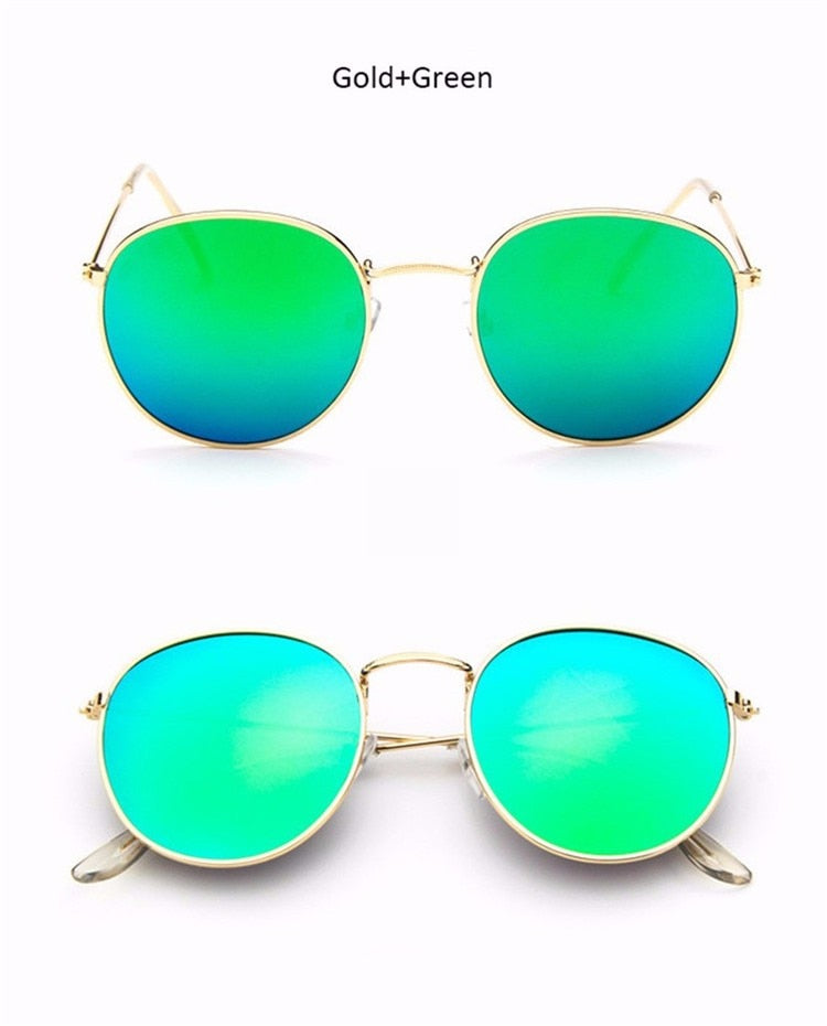 Retro Round Pilot Women Sunglasses