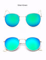 Retro Round Pilot Women Sunglasses