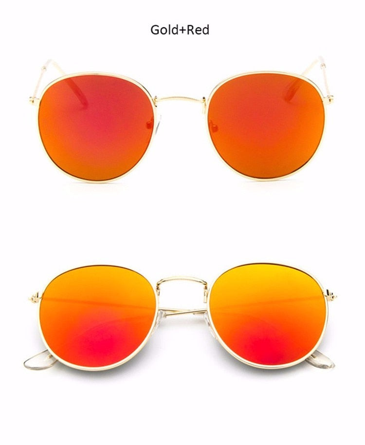 Retro Round Pilot Women Sunglasses