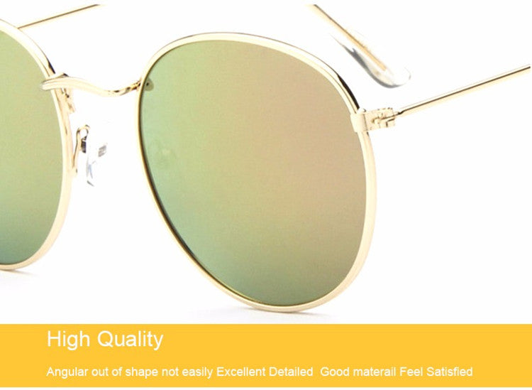 Retro Round Pilot Women Sunglasses