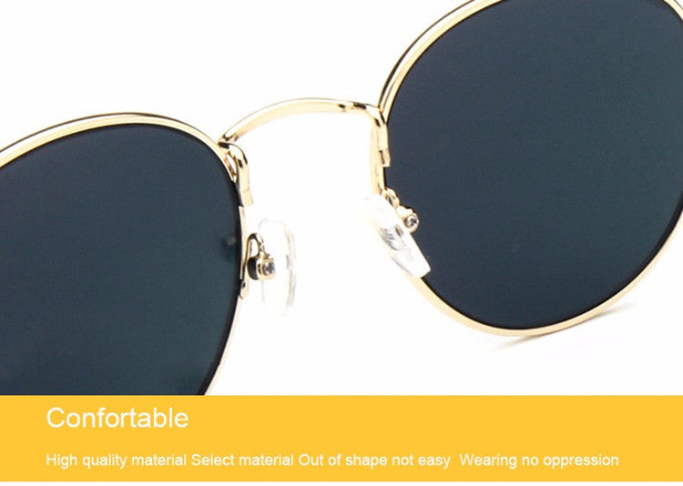 Retro Round Pilot Women Sunglasses