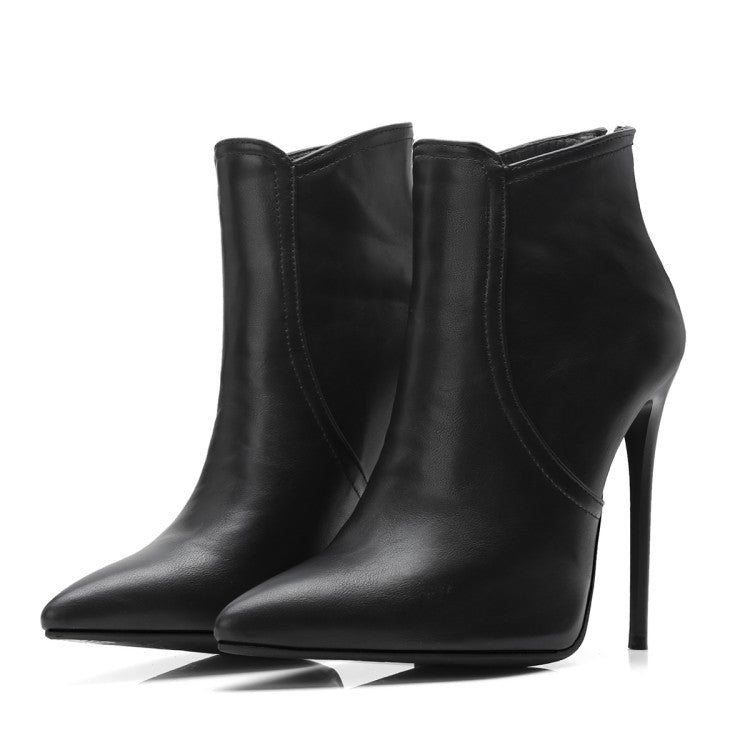 Super Women Boots Pointed Toe High Heel