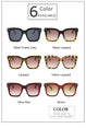 Square Vintage Women Big Frame Sunglasses