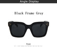 Square Vintage Women Big Frame Sunglasses