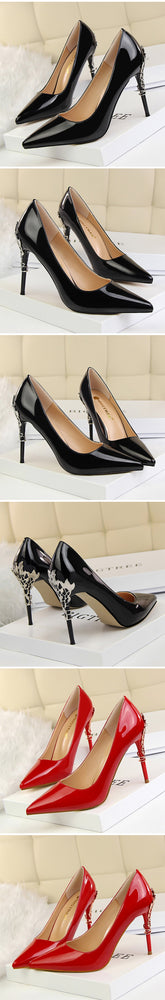 Thin Pointed Toe Bridal Women Pumps High Heels