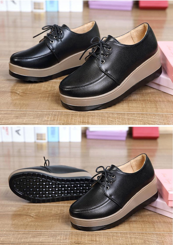 Leather Casual Shoes Breathable Sneaker