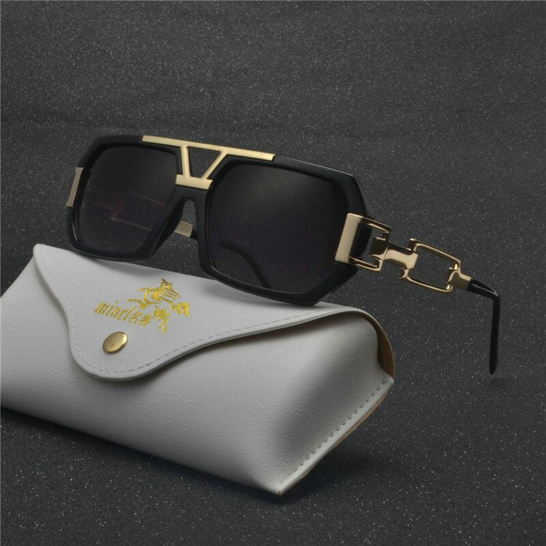 Square Pilot Large Frame Sunglasses