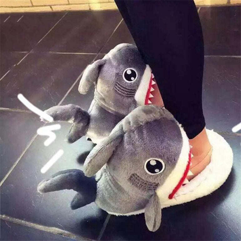 Cotton Warm Indoor Shark Slipper