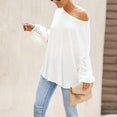 Elegant Embroidery Floral Hollow Out Blouse