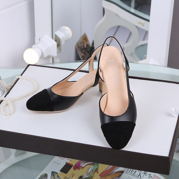 Elegant Square toe High Heel Women Sandals