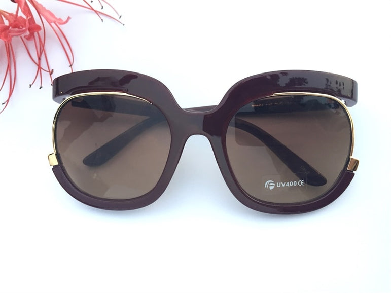 Luxury Oversized Square Gradient Sunglasses