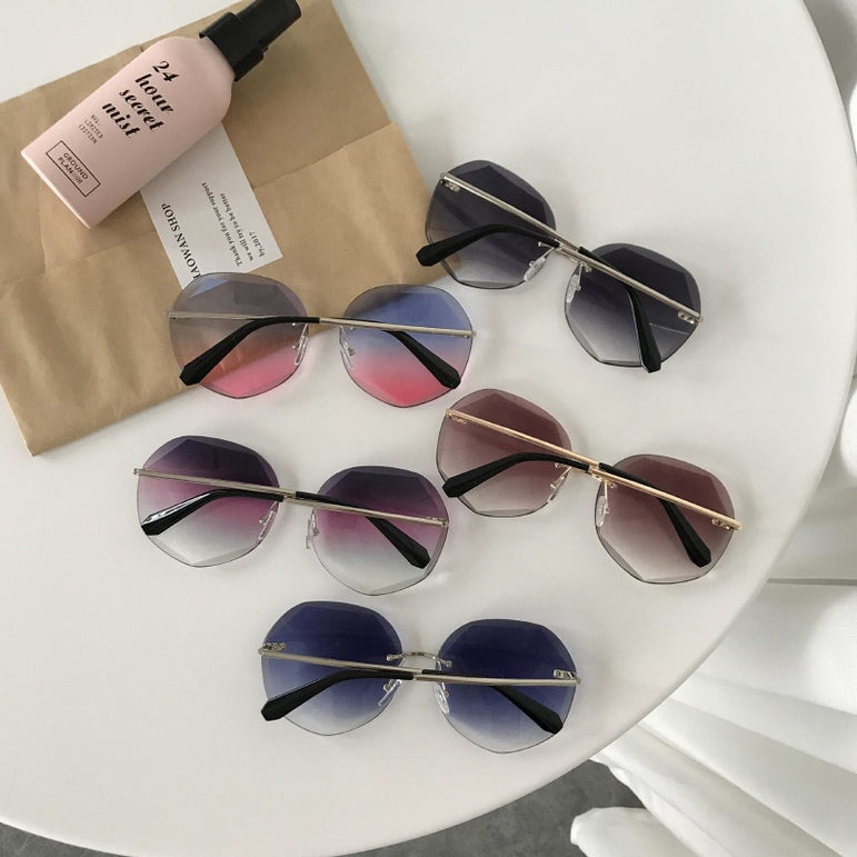 Polygon Shaped Hexagon Sun Glasses