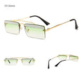 Rimless Retro Shades Small Sunglasses