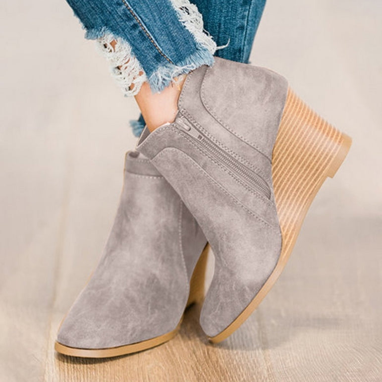 Pointed Toe Booties Winter Women Ankle Boots