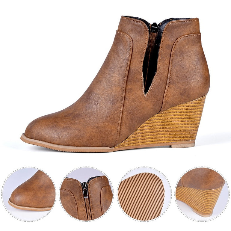 Pointed Toe Booties Winter Women Ankle Boots