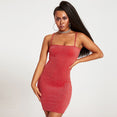 Thin Shoulder Strap Mini Nightclub Dress