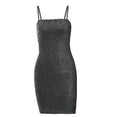 Thin Shoulder Strap Mini Nightclub Dress