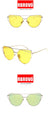 Vintage Metal Reflective Cat eye Sunglasses