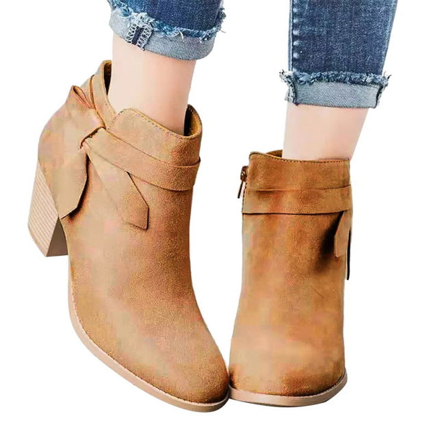 Pointed Toe Booties Winter Women Ankle Boots