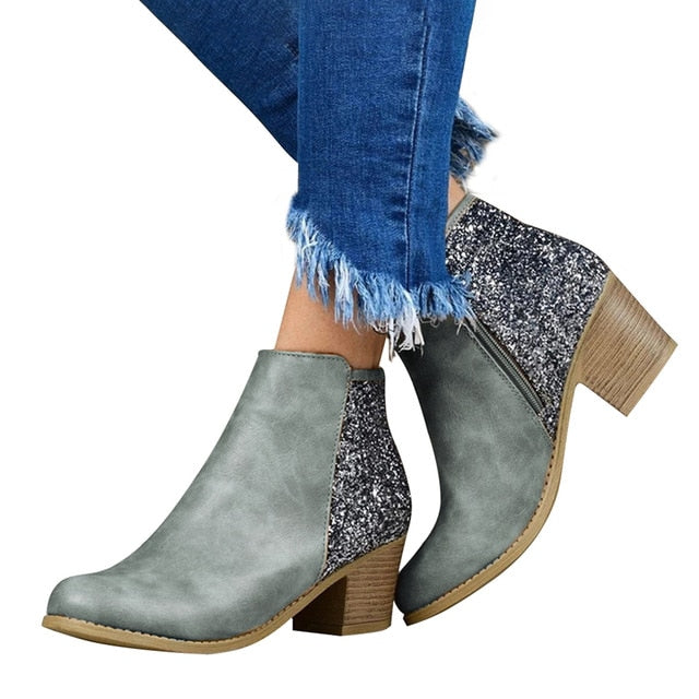 Pointed Toe Booties Winter Women Ankle Boots