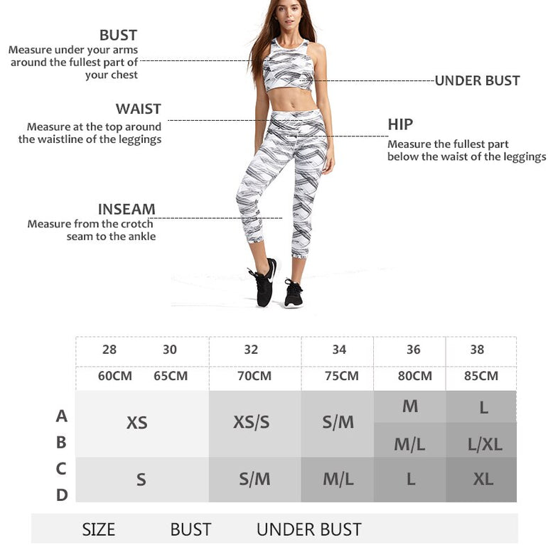 Fitness Bronzing pattern Sports Bra