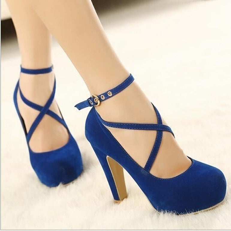 Ankle Strap Woman Party Pumps