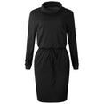 Casual Long Sleeve O Neck Women Dress