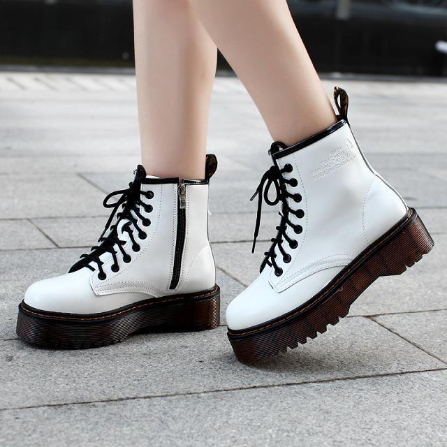 Ankle Wedges Female Lace Up Platforms Shoes