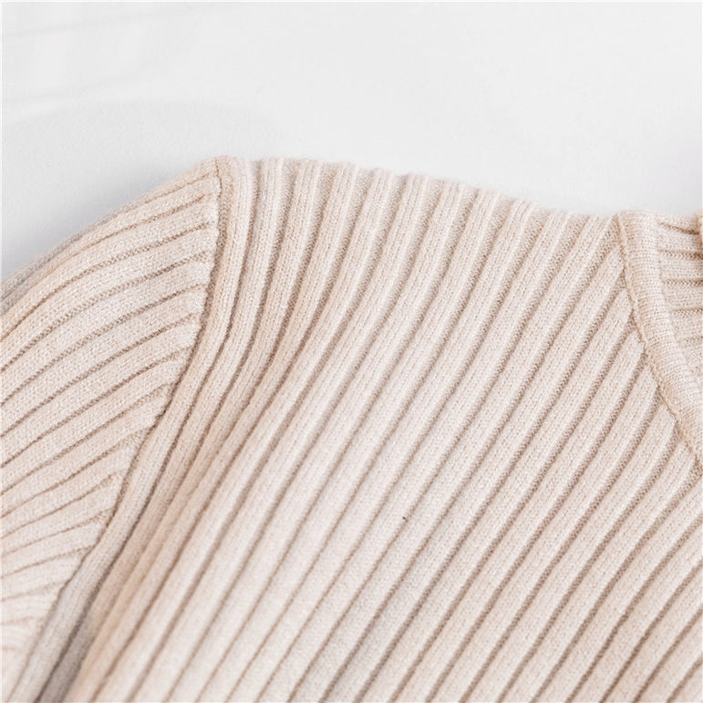 Spring Knitted Turtleneck Casual Pullovers