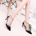 Leather Rivet Pumps Women High Heel