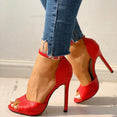 Stiletto Super Open Toe Pumps