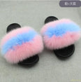 Cute Plush Fox Hair Fluffy Furry Slippers