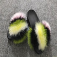 Cute Plush Fox Hair Fluffy Furry Slippers